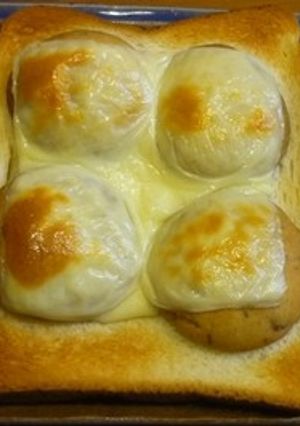 掲載されたクッキーチーズトースト。-レシピのメイン写真