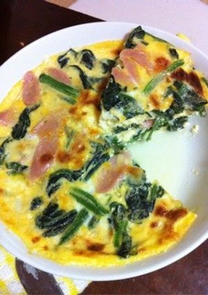 レンジで簡単キッシュ風オムレツ-レシピのメイン写真