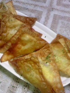 残ったワンタンの皮で大葉チーズ揚げ☆-レシピのメイン写真