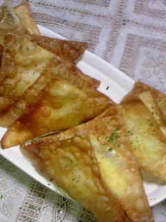 残ったワンタンの皮で大葉チーズ揚げ☆-レシピのメイン写真