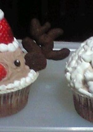 トナカイとサンタケーキ-レシピのメイン写真