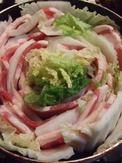材料2つ♥白菜と豚のミルフィーユ煮-レシピのメイン写真