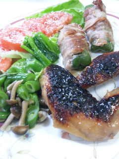 酒メイン 手羽先の醤油ダレ煮込み焼き-レシピのメイン写真