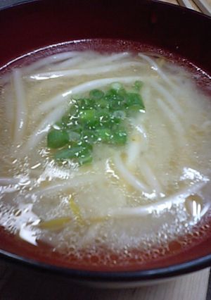 もやしの味噌汁-レシピのメイン写真