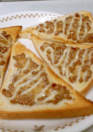簡単納豆トースト-レシピのメイン写真