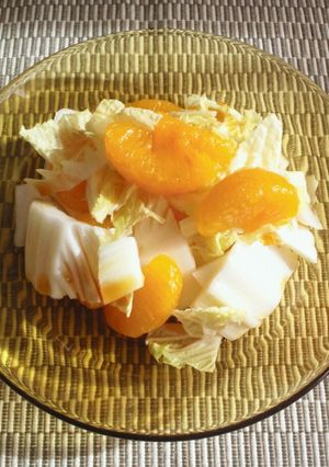 カンタン3分!白菜みかんの甘酸っぱサラダ-レシピのメイン写真