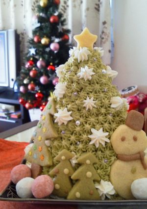 クリスマスツリーケーキ-レシピのメイン写真
