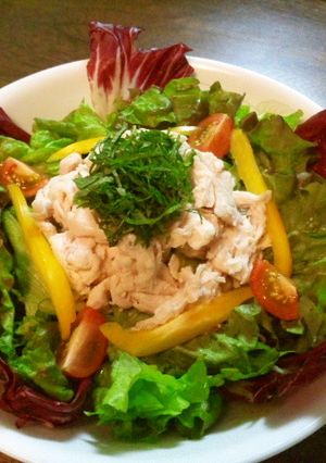 鶏ササミとアボカドのサラダ-レシピのメイン写真