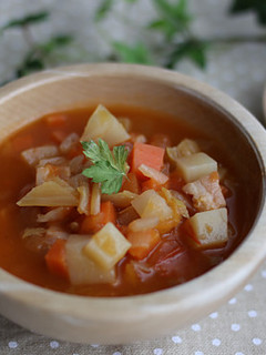 お野菜たっぷり♪簡単!ミネストローネ-レシピのメイン写真
