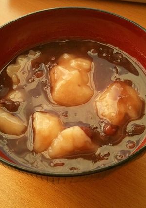 超簡単☆小麦粉団子のおしるこ-レシピのメイン写真