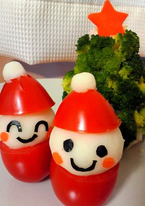 クリスマス♪トマトのサンタさん★-レシピのメイン写真