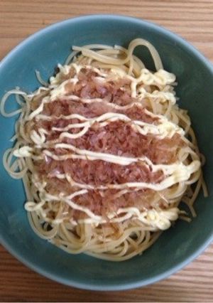 かつお節マヨスパゲティ-レシピのメイン写真