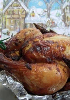 2011年　クリスマスのローストチキン-レシピのメイン写真