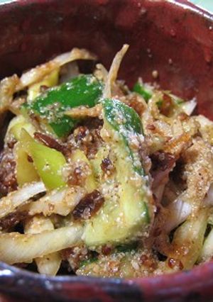 きゅうりと長ネギの食べるラー油あえ-レシピのメイン写真