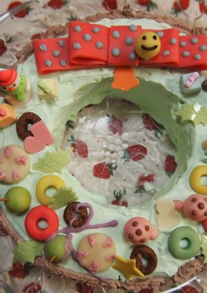 クリスマス☺リースケーキ☺-レシピのメイン写真