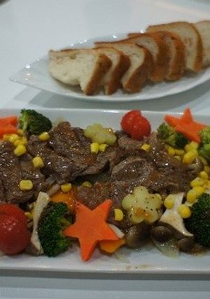 ステーキ☆ホットサラダ-レシピのメイン写真