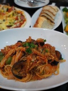 ベーコンとカラフル野菜のトマトスパ☆-レシピのメイン写真