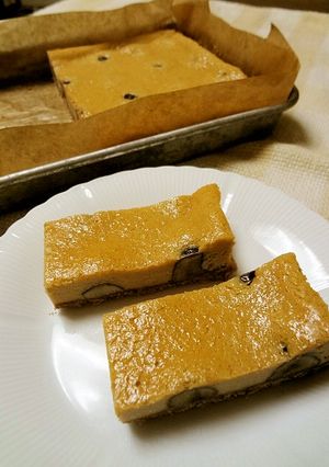黒糖＆甘栗ベイクドチーズケーキ-レシピのメイン写真