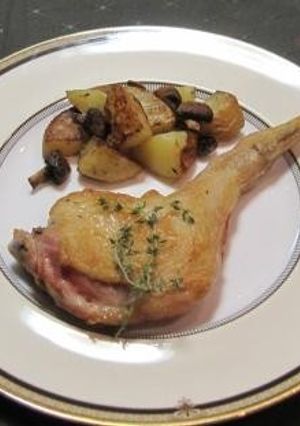 骨付き鶏もも肉ローストチキン＆ポテト-レシピのメイン写真
