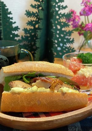リメイク！ローストチキン＆クリチサンド-レシピのメイン写真