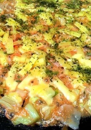 激うま！明太子チーズのもんじゃ焼き☆-レシピのメイン写真