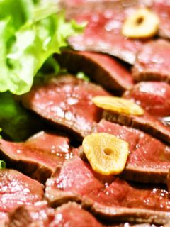 簡単!牛肉のタタキ♪-レシピのメイン写真