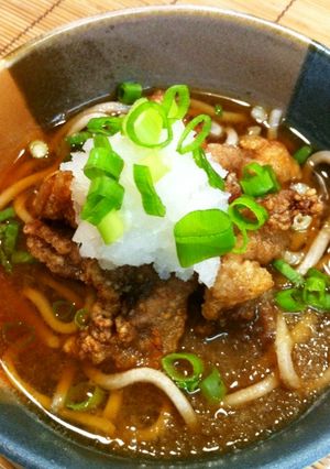 豚の竜田揚げのっけ♪あったかおろし蕎麦-レシピのメイン写真