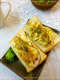 蓮根×じゃが芋の和風カレートースト-レシピのメイン写真