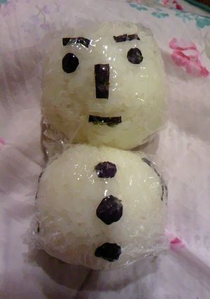 雪だるまおにぎり〜-レシピのメイン写真