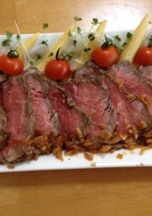レンジで手早くローストビーフ-レシピのメイン写真