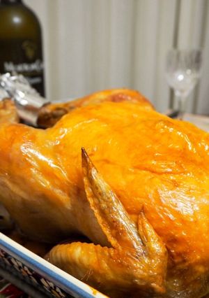 クリスマスに丸鶏のローストチキン-レシピのメイン写真