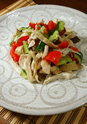 鶏肉やさい彩サラダ-レシピのメイン写真