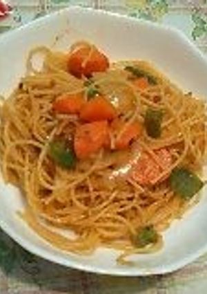ツナ缶でナポリタン!-レシピのメイン写真