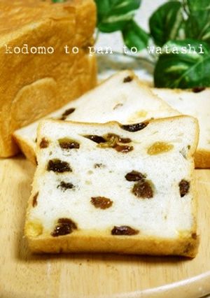 改正版　ふわふわリッチレーズン角食パン-レシピのメイン写真