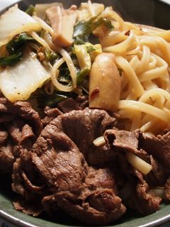 すき焼き風うどん-レシピのメイン写真