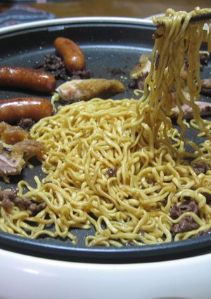 おうち焼肉の〆は、焼きラーメン♪-レシピのメイン写真