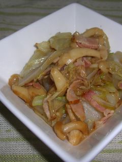 白菜とベーコンの炒め物-レシピのメイン写真