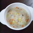 【離乳食中期】しめじと鶏挽肉のおじや