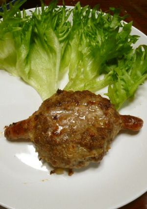 モンスターハンターのこんがり肉ハンバーグ-レシピのメイン写真