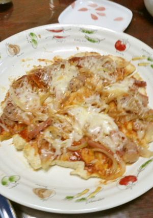 簡単！！お好み焼き粉でピザ！！-レシピのメイン写真