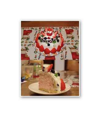 ドームクリスマスケーキ2011苺ムース入-レシピのメイン写真