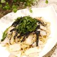 ランチに♪ 茸と塩昆布の梅マヨパスタ