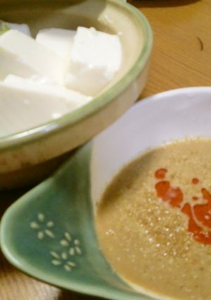お鍋に…ピリ辛豆乳ゴマぽんず-レシピのメイン写真