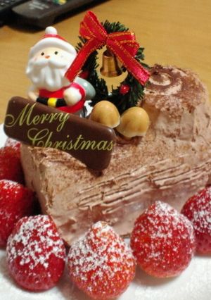 ビスケットで超簡単ブッシュドノエル-レシピのメイン写真