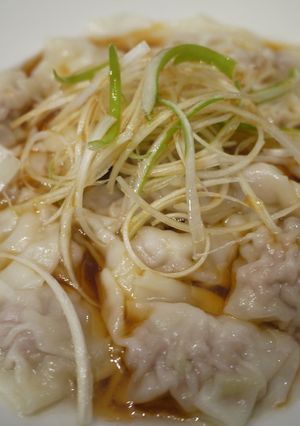 つるんとおいしい! 簡単ねぎワンタン♪-レシピのメイン写真