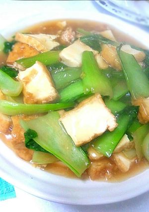 厚揚げとチンゲン菜のトロトロ煮-レシピのメイン写真