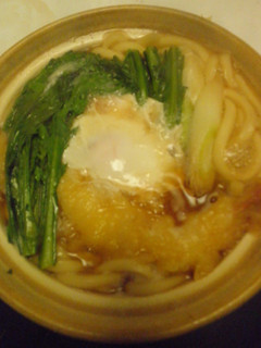 海老天・玉子入り鍋焼きうどん!-レシピのメイン写真