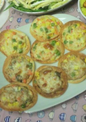 すぐ出来る♪餃子の皮ピザ-レシピのメイン写真
