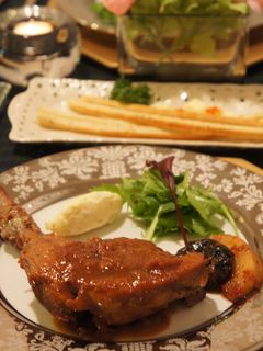 骨付きチキンの赤ワイン煮-レシピのメイン写真