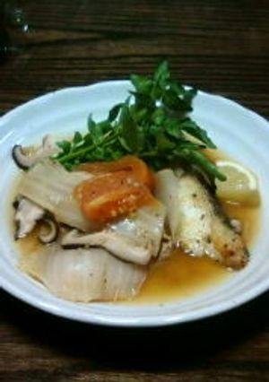 白菜鍋の残り⇒鱈が入り洋風の一皿に!-レシピのメイン写真